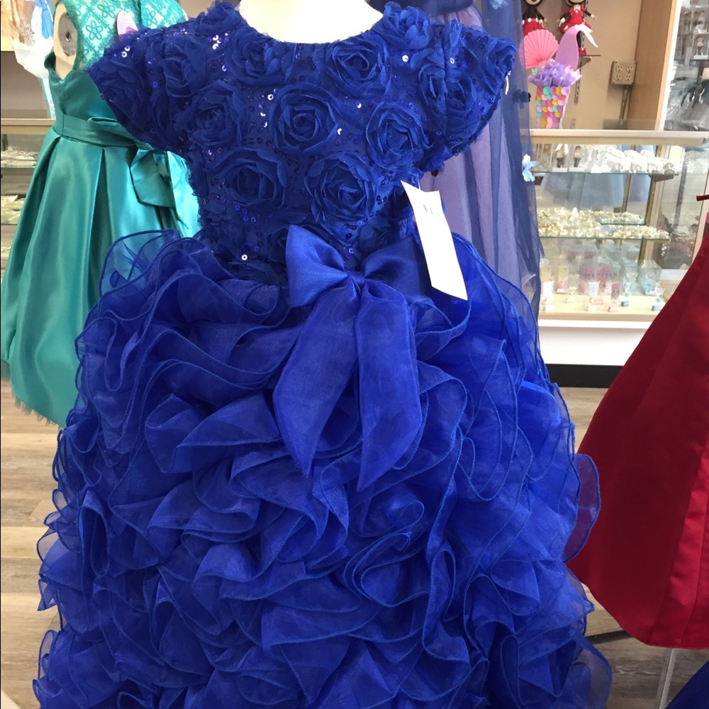 Beautiful Royal Blue little girls dress